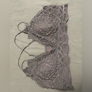 Elegant olive and coral 2 pack bralette